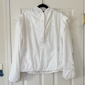 Free People Movement Trek On Popover Windbreaker Jacket with Zippered Pockets